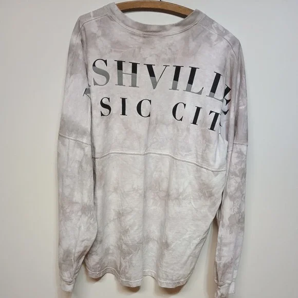 Spirit Jersey Men's XLARGE Nashville Music City Shirt Oversize Long Sleeve Y2K - Picture 8 of 8